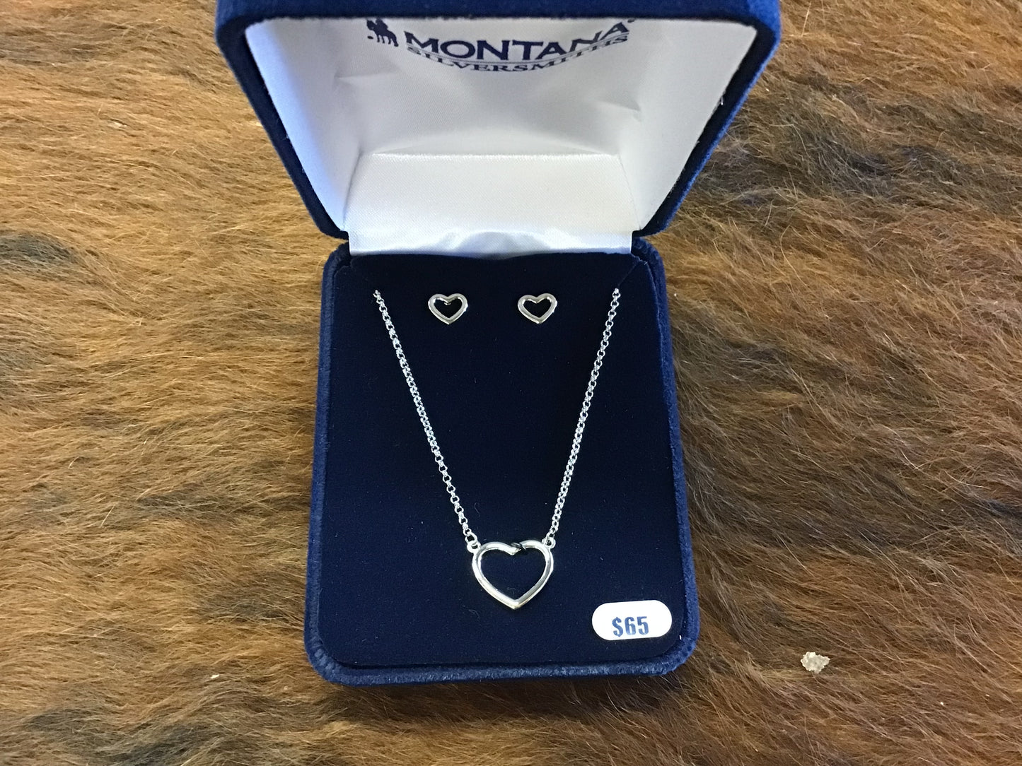 Clear Reflection Of Love Heart Jewelry Set Montana Silversmiths