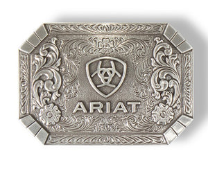 ARIAT FLORAL RECTANGLE SILVER