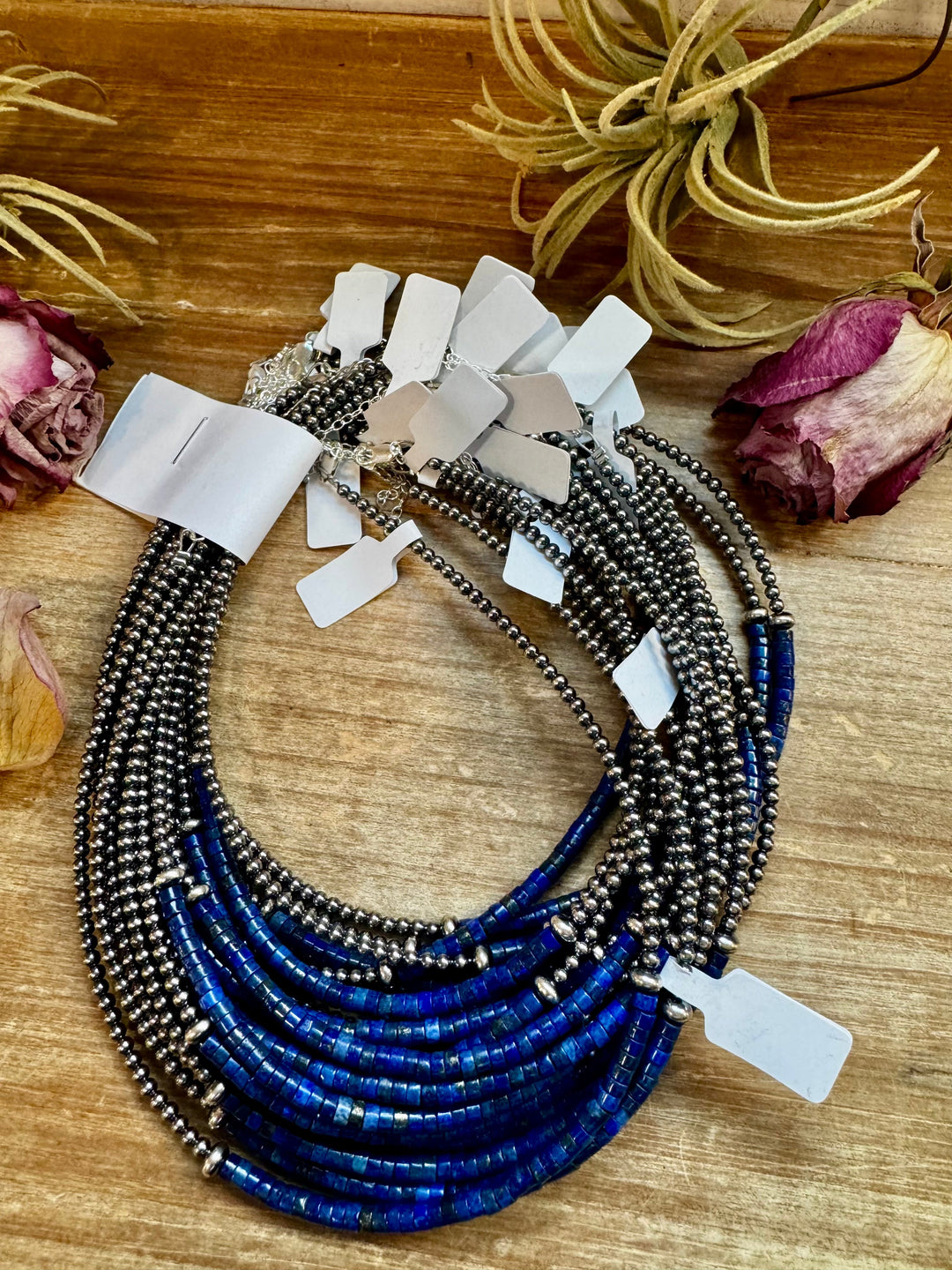 Lapis & Sterling Silver Pearl Choker Choker Shopify Collective The Bijoux FAB Jewelry The Bijoux FAB Jewelry