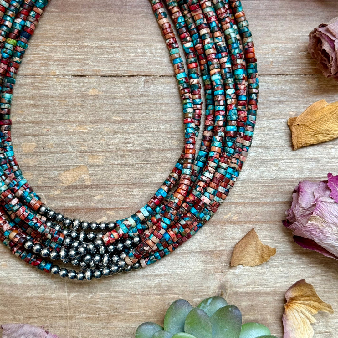 14” Pink sea sediment Choker – Sterling Silver Pearls Necklaces Shopify Collective The Bijoux FAB Jewelry The Bijoux FAB Jewelry