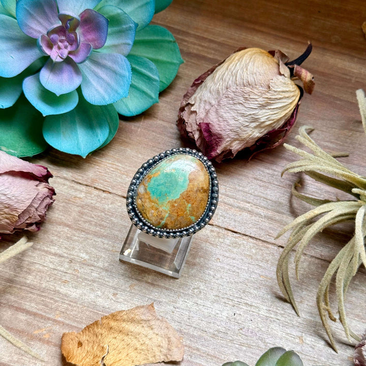 MJ Freeform Turquoise Ring – Sterling Silver Ring Shopify Collective The Bijoux FAB Jewelry The Bijoux FAB Jewelry