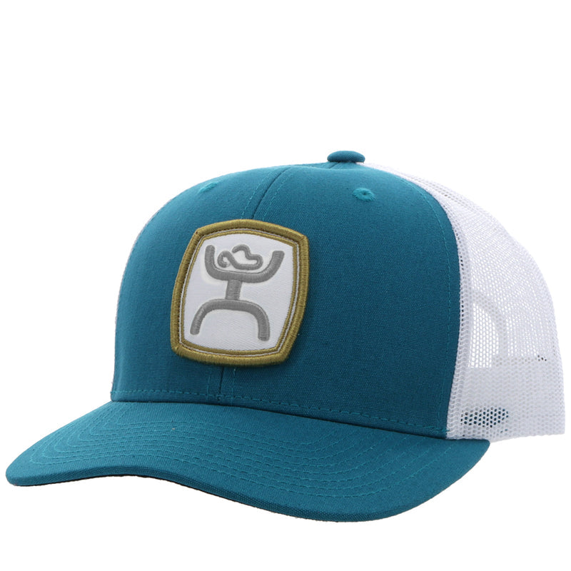 HOOEY "ZENITH" TEAL/WHITE HAT caps Hooey