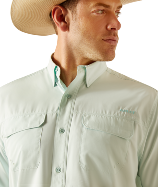 Ariat MNS VentTEK Outbound Classic Fit Shirt/Bleached Aqua Ariat