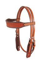 Load image into Gallery viewer, CASHEL BASKET STAMPED HEADSTALL / BREASTCOLLAR
