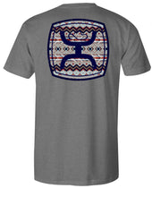 Load image into Gallery viewer, &quot;ZENITH&quot; GREY W/ MULTI COLOR AZTEC T-SHIRT

