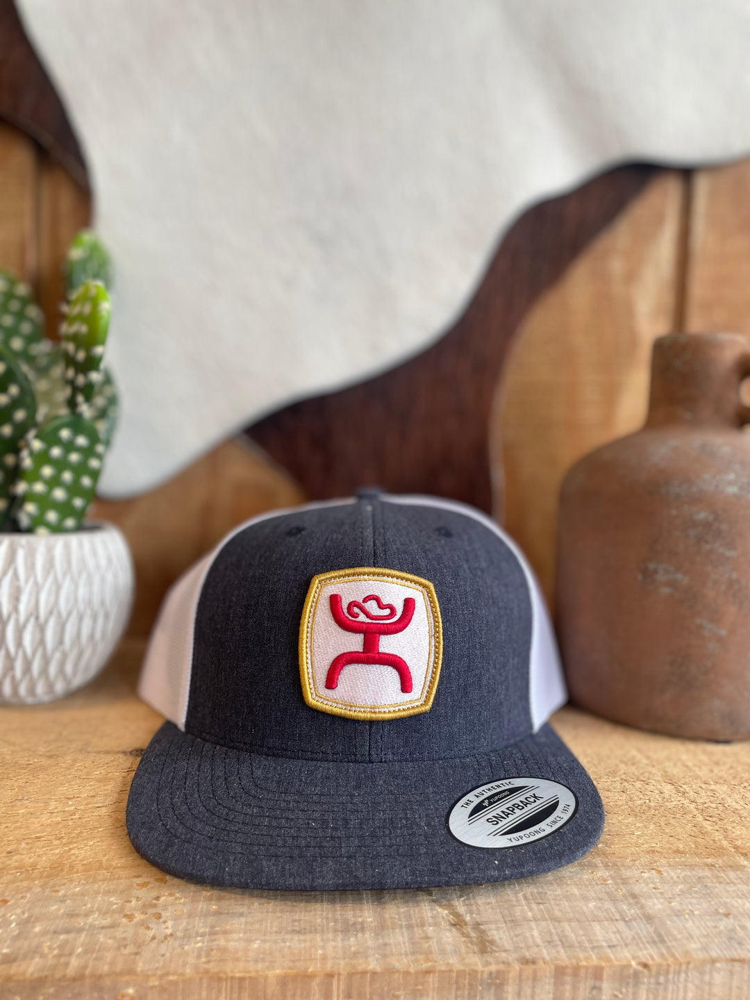 Hooey Zenith Grey and White Snapback Cap Hats caps hooey Hooey