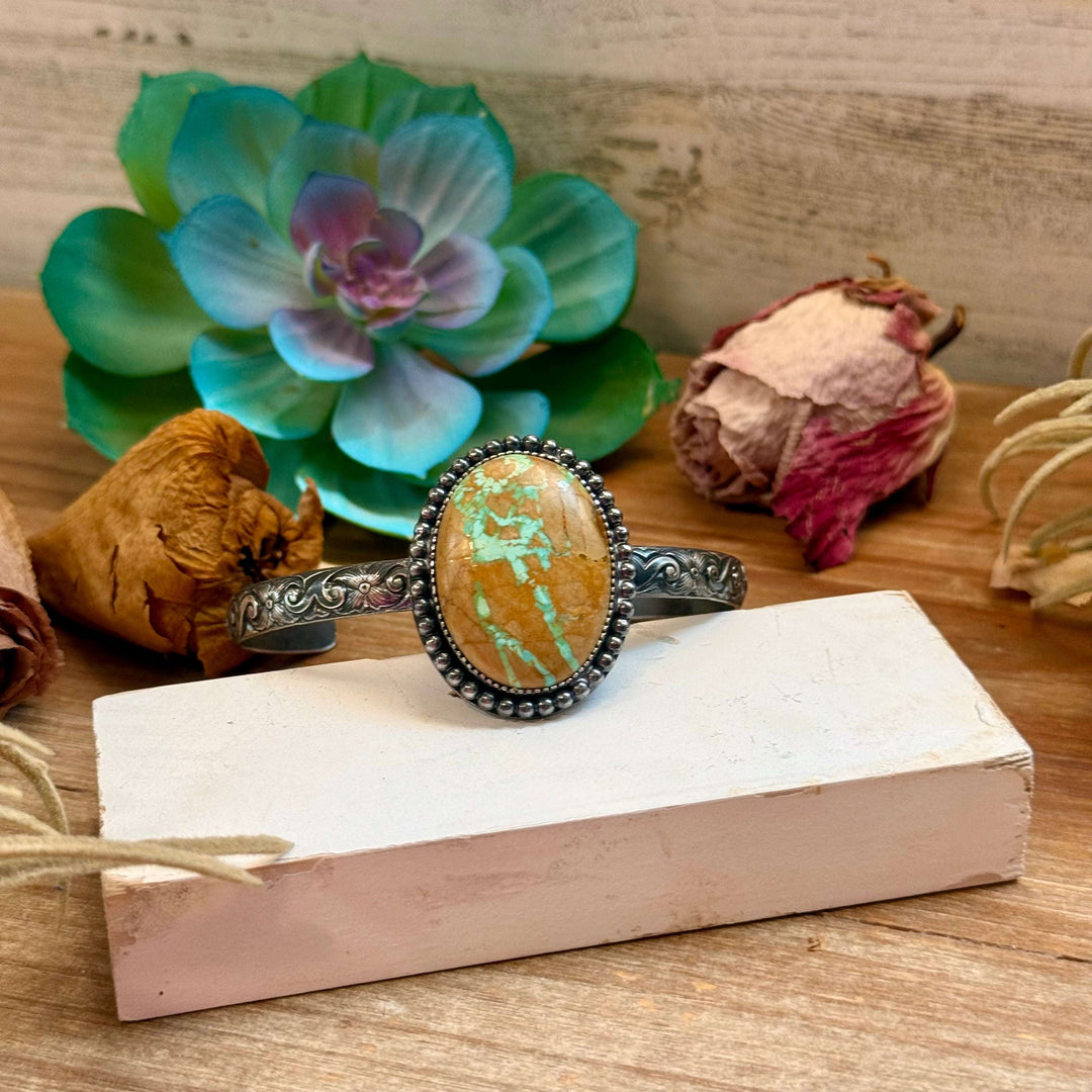 MJ Royston Turquoise Statement Cuff cuff Shopify Collective The Bijoux FAB Jewelry The Bijoux FAB Jewelry