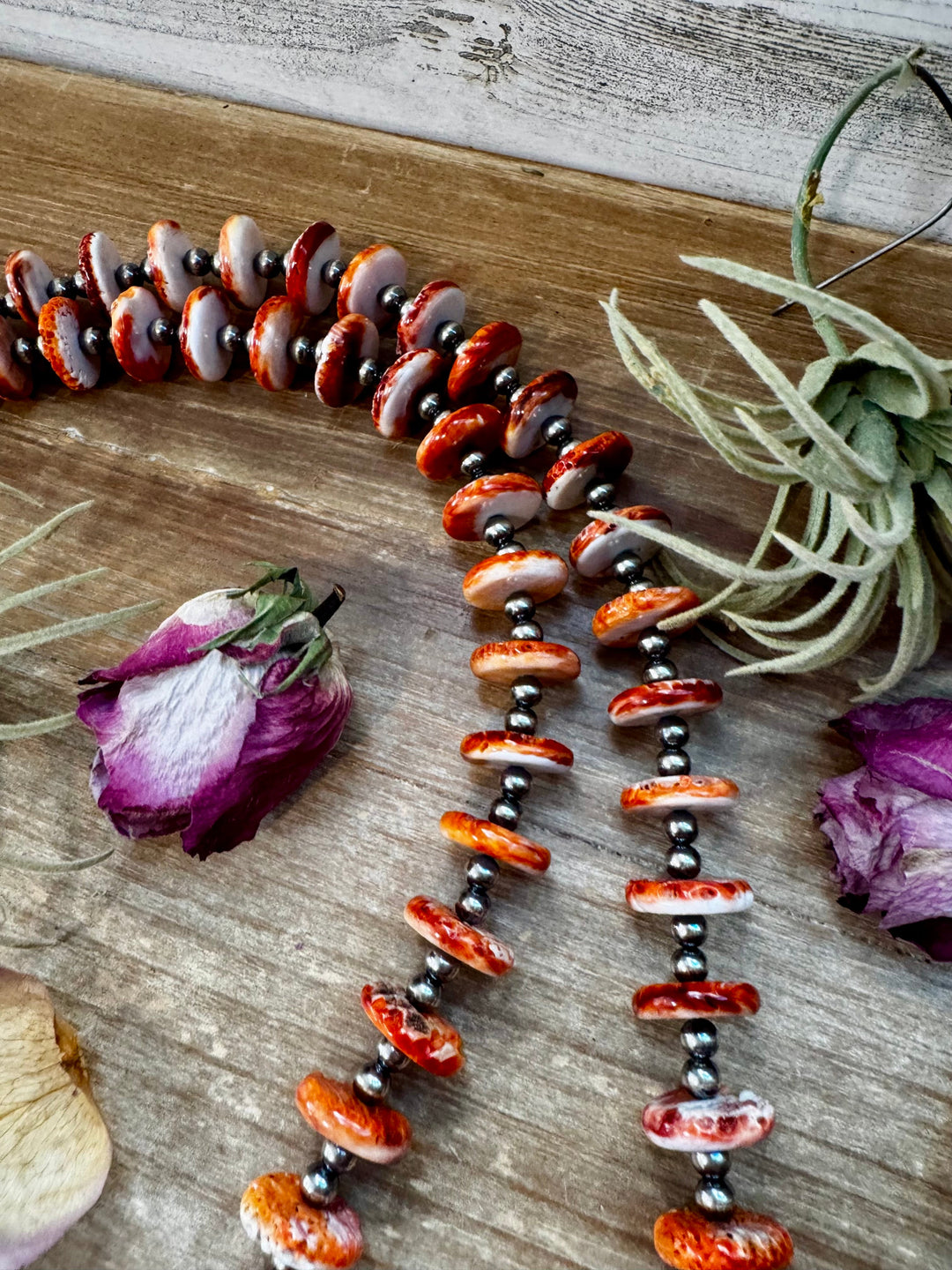 NFR Collection Necklace – 6mm Sterling Silver Pearls with 16mm Spiny Oyster – 38" Necklaces Shopify Collective The Bijoux FAB Jewelry The Bijoux FAB Jewelry