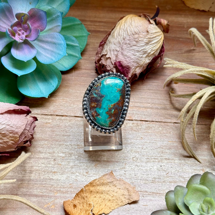 MJ Freeform Turquoise Ring – Sterling Silver Ring Shopify Collective The Bijoux FAB Jewelry The Bijoux FAB Jewelry