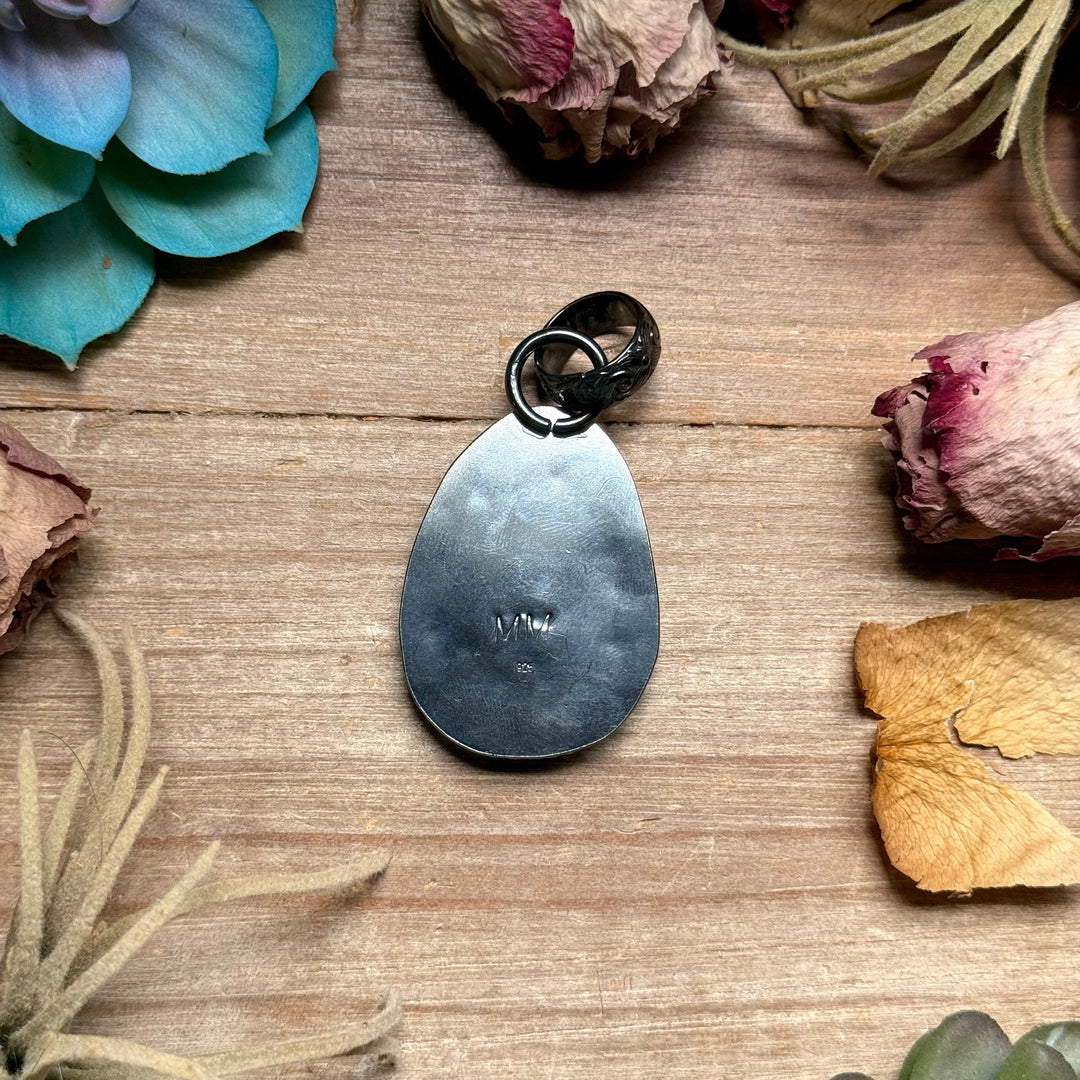 MJ Freeform Turquoise Pendant – Sterling Silver Pendant Shopify Collective The Bijoux FAB Jewelry The Bijoux FAB Jewelry
