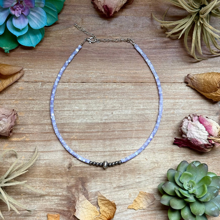Purple Shell Necklace – 15" Necklaces Shopify Collective The Bijoux FAB Jewelry The Bijoux FAB Jewelry