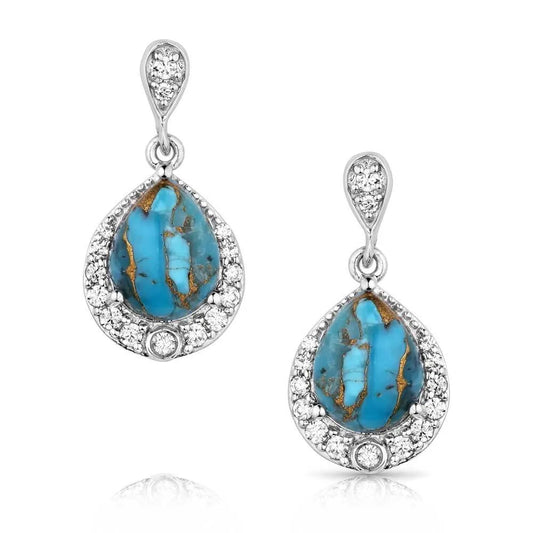 Blue Rivers Turquoise Earrings ER5958 Earrings Montana Silver Smith