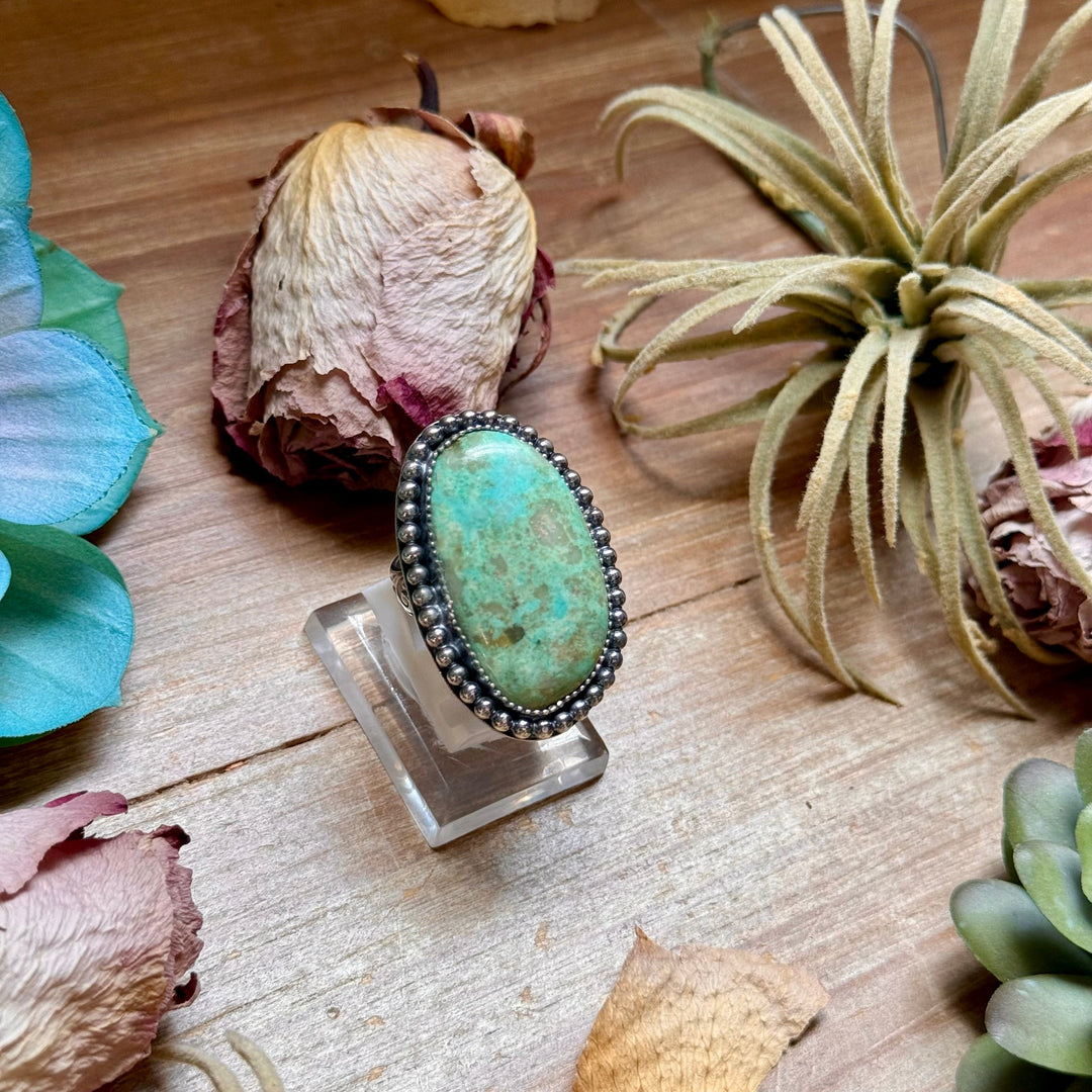MJ Turquoise Ring – Sterling Silver Ring Shopify Collective The Bijoux FAB Jewelry The Bijoux FAB Jewelry