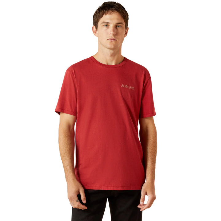 Ariat Patriot Buffalo Coin T-Shirt Brick Red - 10062419 T-Shirt 20% off ariat Ariat