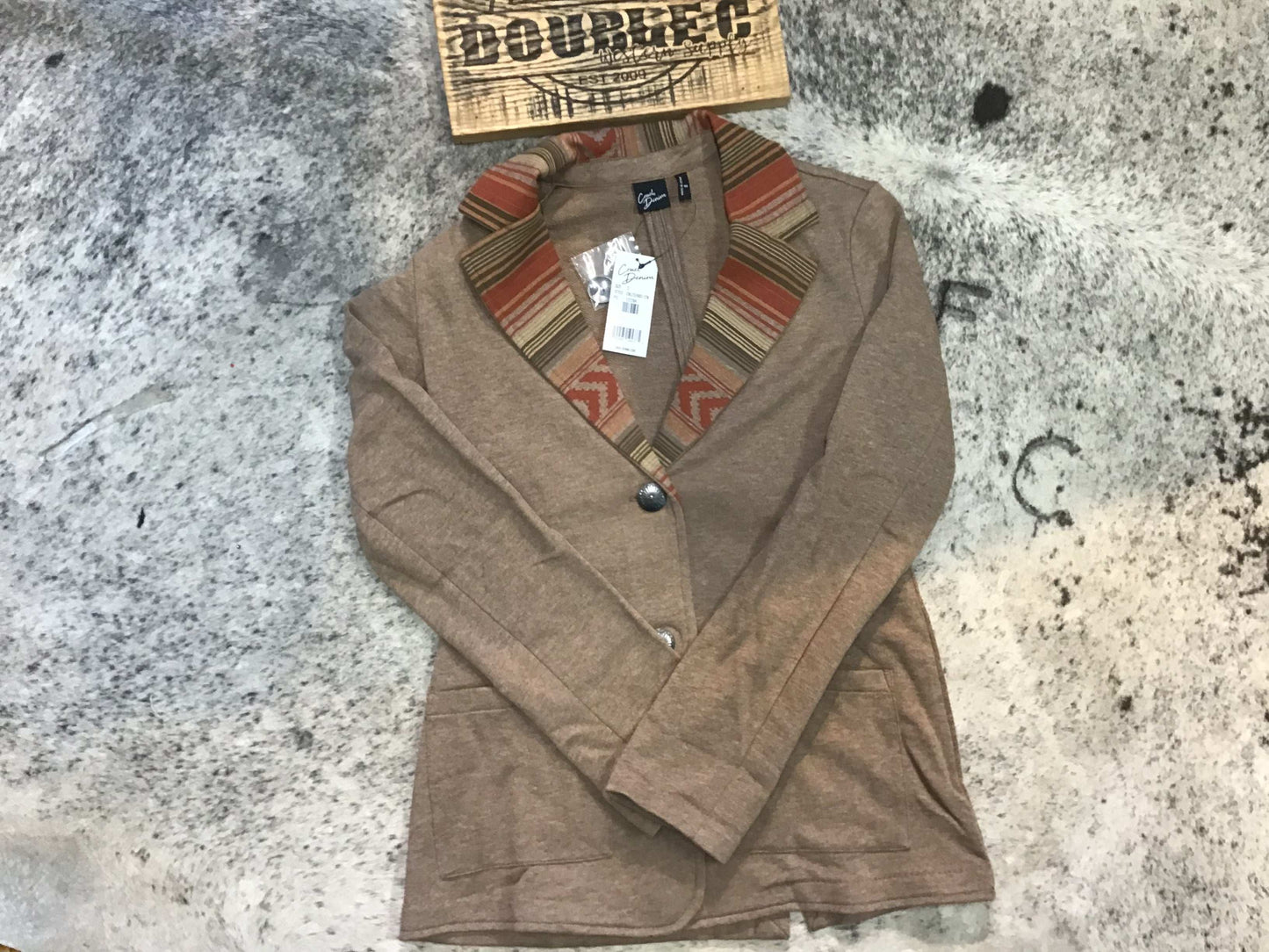 Womens Cinch Blazer in Stone CWJ7524001 Coats & Jackets Cinch