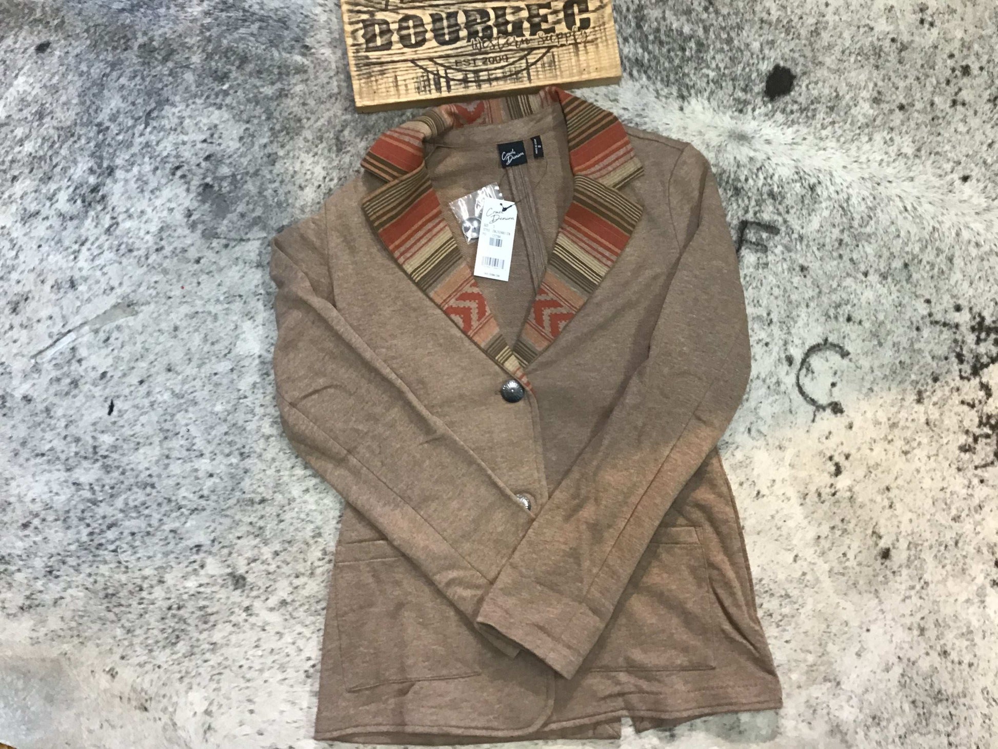 Womens Cinch Blazer in Stone CWJ7524001 Coats & Jackets Cinch