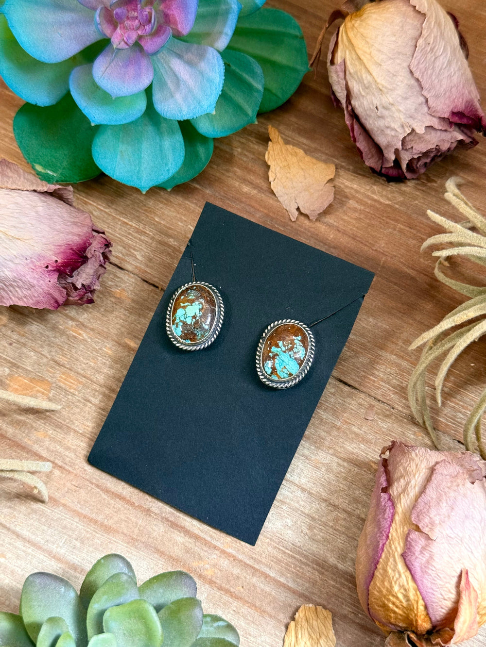 Sterling Silver Rising Phoenix Turquoise Stud Earrings – Handmade by Artist Jason Ogg Earrings Shopify Collective The Bijoux FAB Jewelry The Bijoux FAB Jewelry