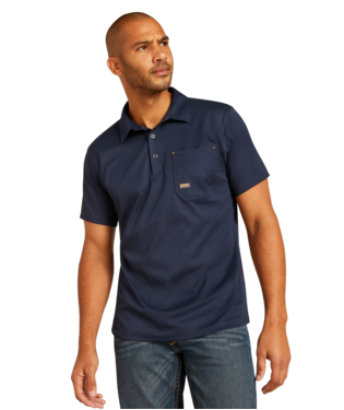 Ariat MNS Rebar Foreman Polo Shirt NAVY Polo Ariat