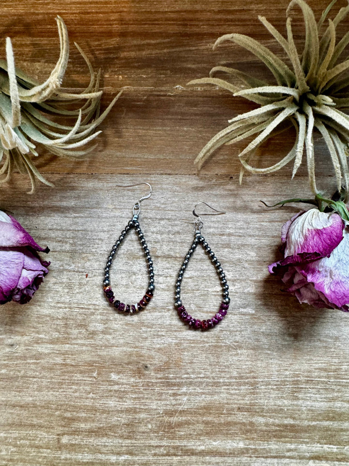 Purple Spiny Oyster Earrings – Sterling Silver Pearls Earrings Shopify Collective The Bijoux FAB Jewelry The Bijoux FAB Jewelry