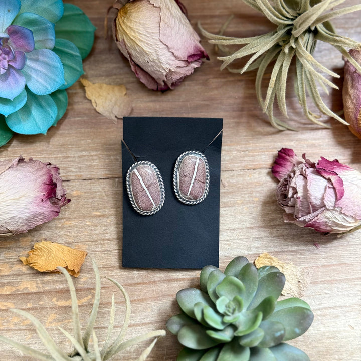 54 - Sterling Silver Red Buffalo Stud Earrings by Jason Ogg Earrings Shopify Collective The Bijoux FAB Jewelry The Bijoux FAB Jewelry