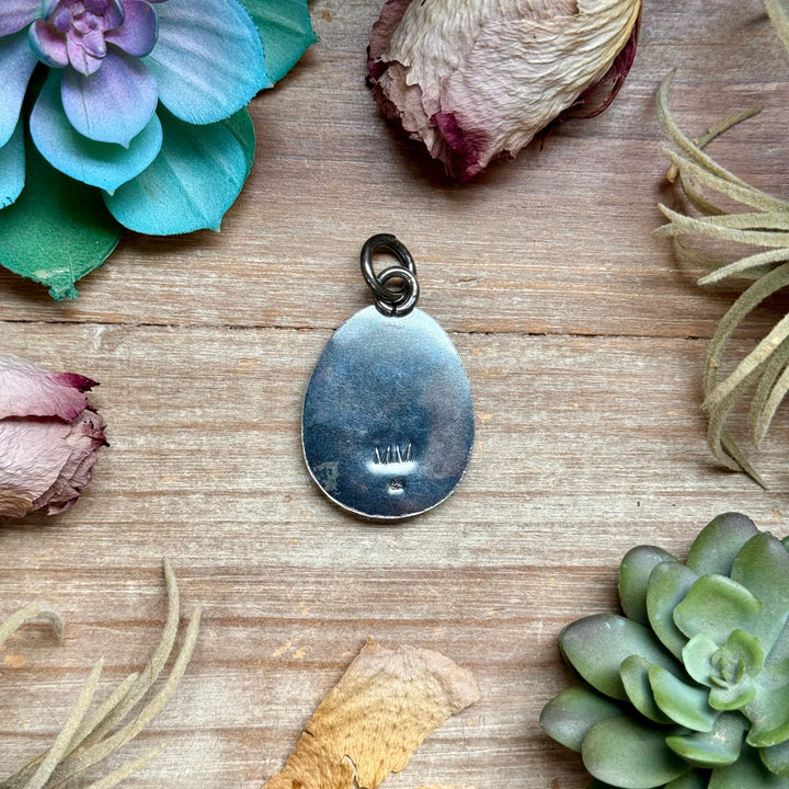 MJ Turquoise Pendant – Sterling Silver Pendant Shopify Collective The Bijoux FAB Jewelry The Bijoux FAB Jewelry