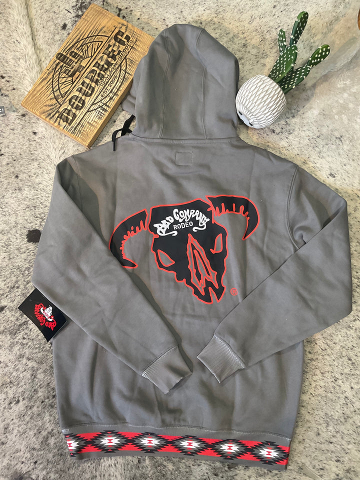Hooey Bad Company Mens Steel Gray Hoody HH1401DKGY Hoodie 20% off hooey Hooey