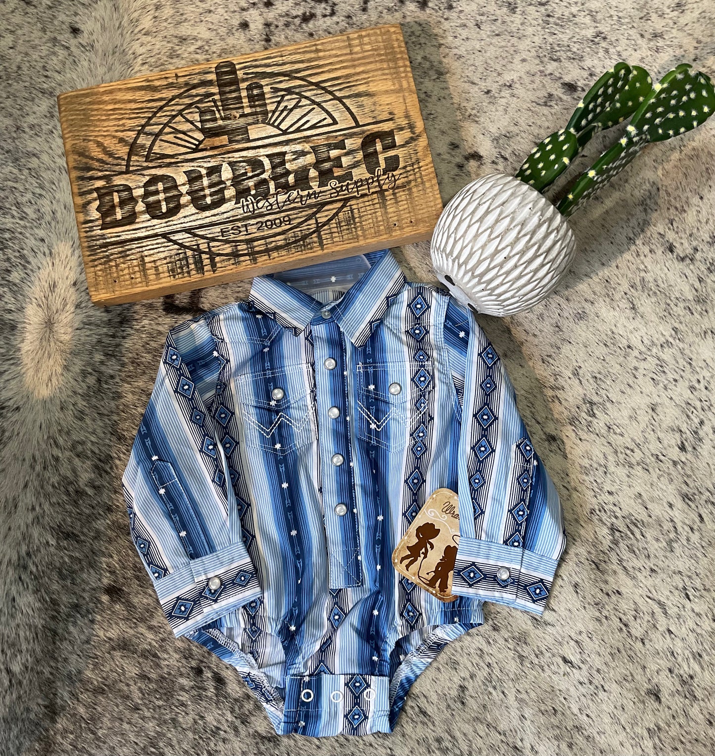 Wrangler® Baby Boy Bodysuit - Blue Baby & Toddler Wrangler