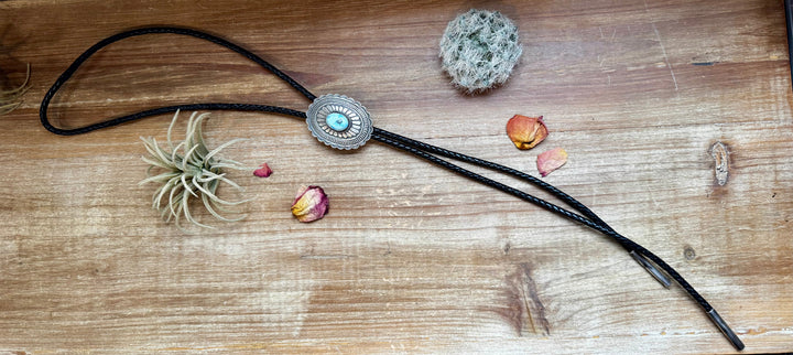 Golden Hill turquoise Bolo and Sterling silver Necklaces Shopify Collective The Bijoux FAB Jewelry The Bijoux FAB Jewelry