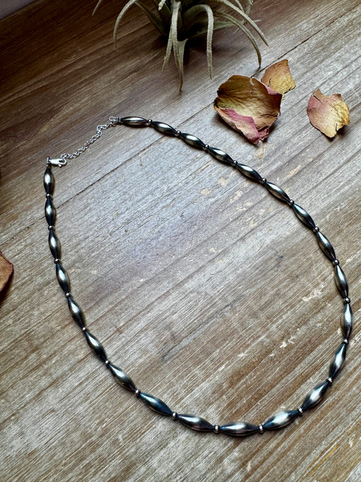 17 inch Torpedo Sterling Silver Pearls Necklaces Shopify Collective The Bijoux FAB Jewelry The Bijoux FAB Jewelry