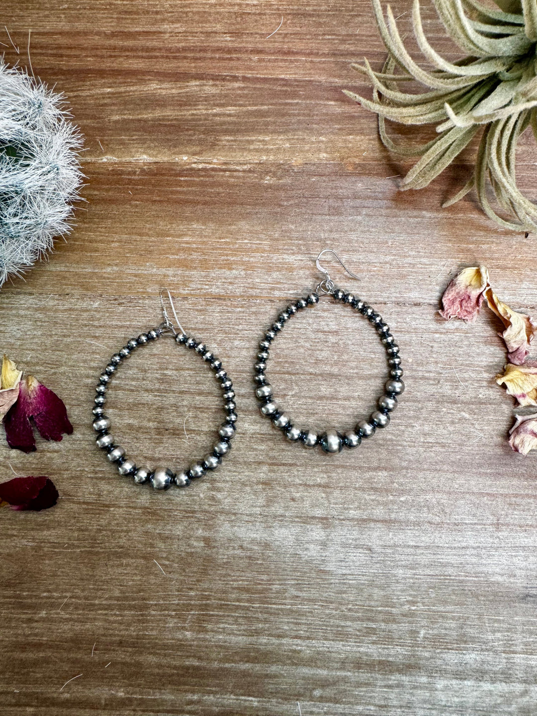 Only Sterling Silver Pearls Hoops Earrings Shopify Collective The Bijoux FAB Jewelry The Bijoux FAB Jewelry