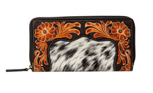 Load image into Gallery viewer, Rose of the Desert Hand-tooled Wallet
