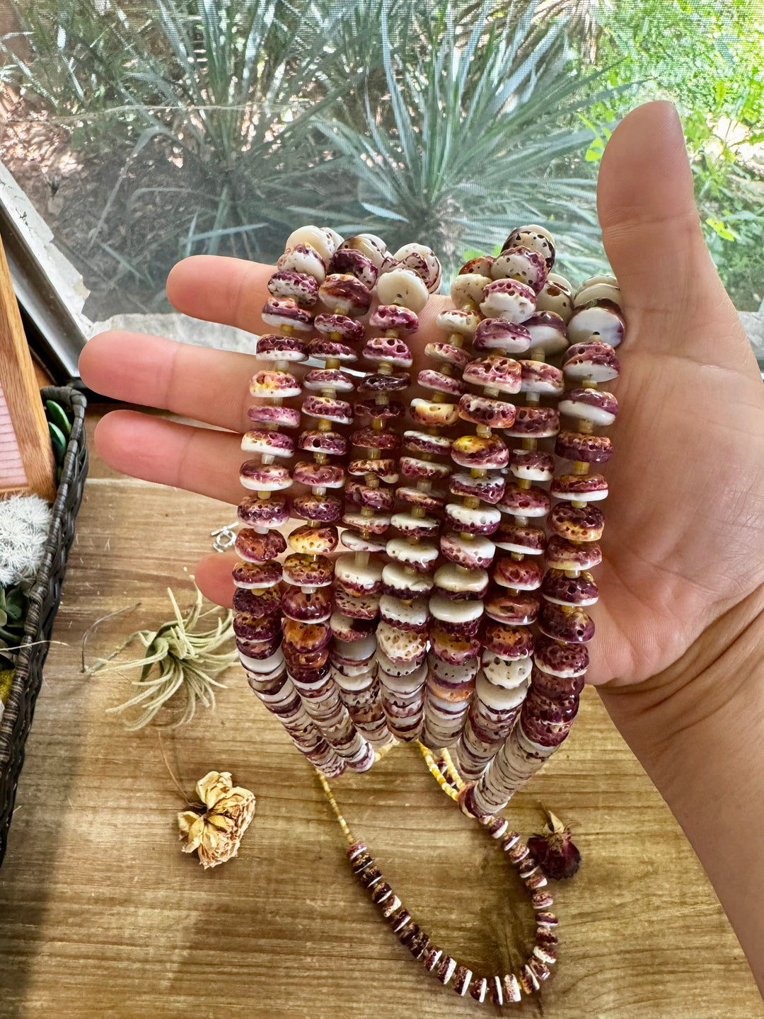 26 Inch purple spiny with turquoise & shell Necklaces Shopify Collective The Bijoux FAB Jewelry The Bijoux FAB Jewelry