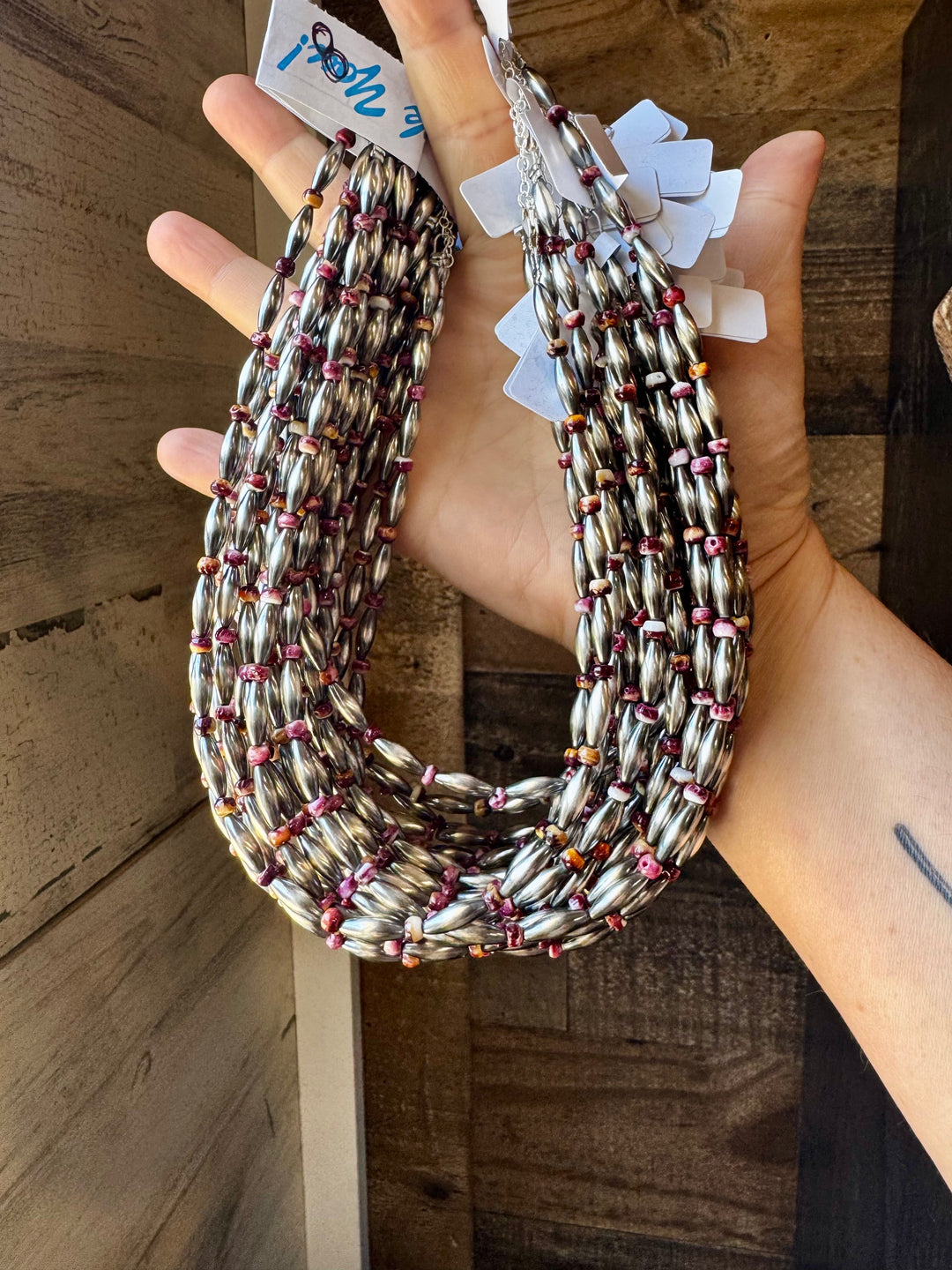Sterling Silver Torpedo & Purple Spiny Oyster Choker – 14-Inch Choker Shopify Collective The Bijoux FAB Jewelry The Bijoux FAB Jewelry