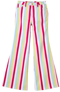 Wrangler® X Barbie High Rise Flare Jean - Multi Stripe