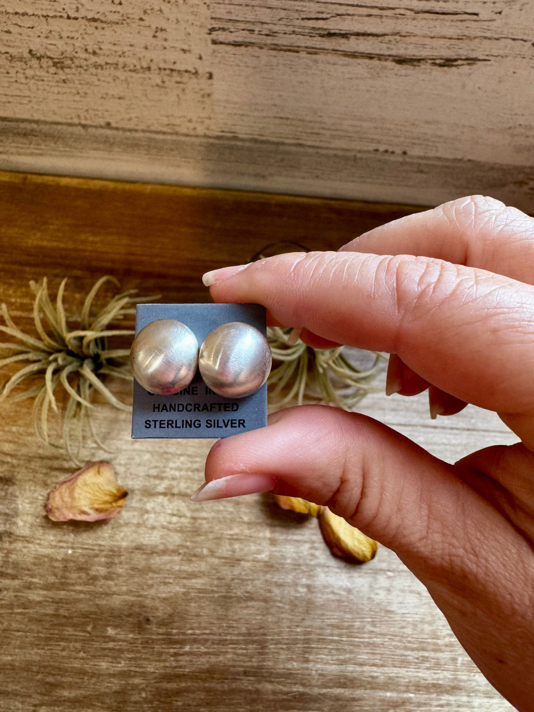 Sterling Silver Saucer Pearl Stud Earrings – 12mm, Stamp MS, USA Made Earrings Shopify Collective The Bijoux FAB Jewelry The Bijoux FAB Jewelry