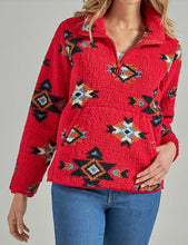 Load image into Gallery viewer, WOMEN&#39;S WRANGLER RETRO QUARTER-ZIP SHERPA PULLOVER
