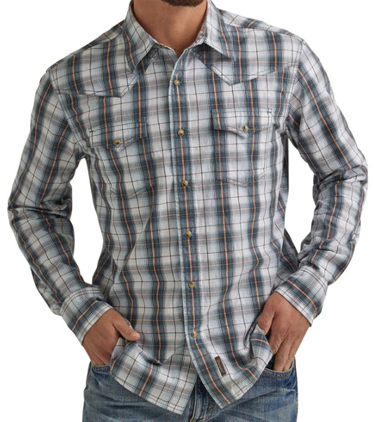 Wrangler Mens Retro Modern Fit Shirt Shirt Wrangler