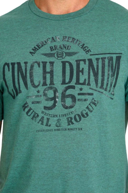 Cinch Denim T-shirt 96 Green Cinch