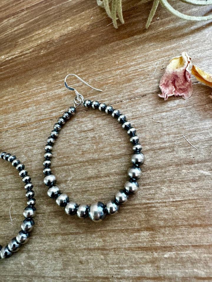 Only Sterling Silver Pearls Hoops Earrings Shopify Collective The Bijoux FAB Jewelry The Bijoux FAB Jewelry