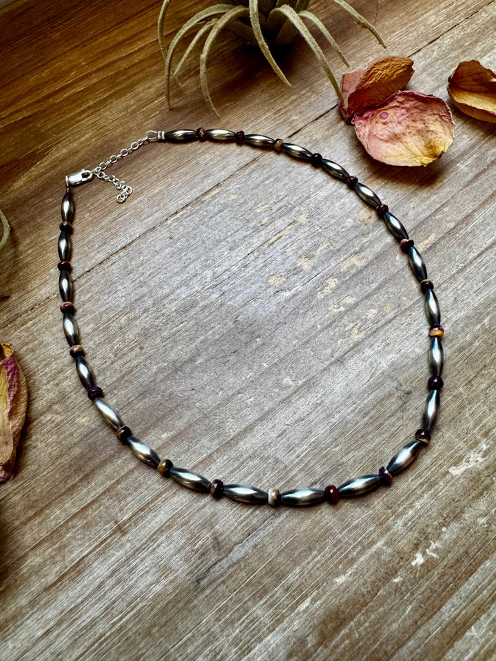 Sterling Silver Torpedo & Purple Spiny Oyster Choker – 14-Inch Choker Shopify Collective The Bijoux FAB Jewelry The Bijoux FAB Jewelry