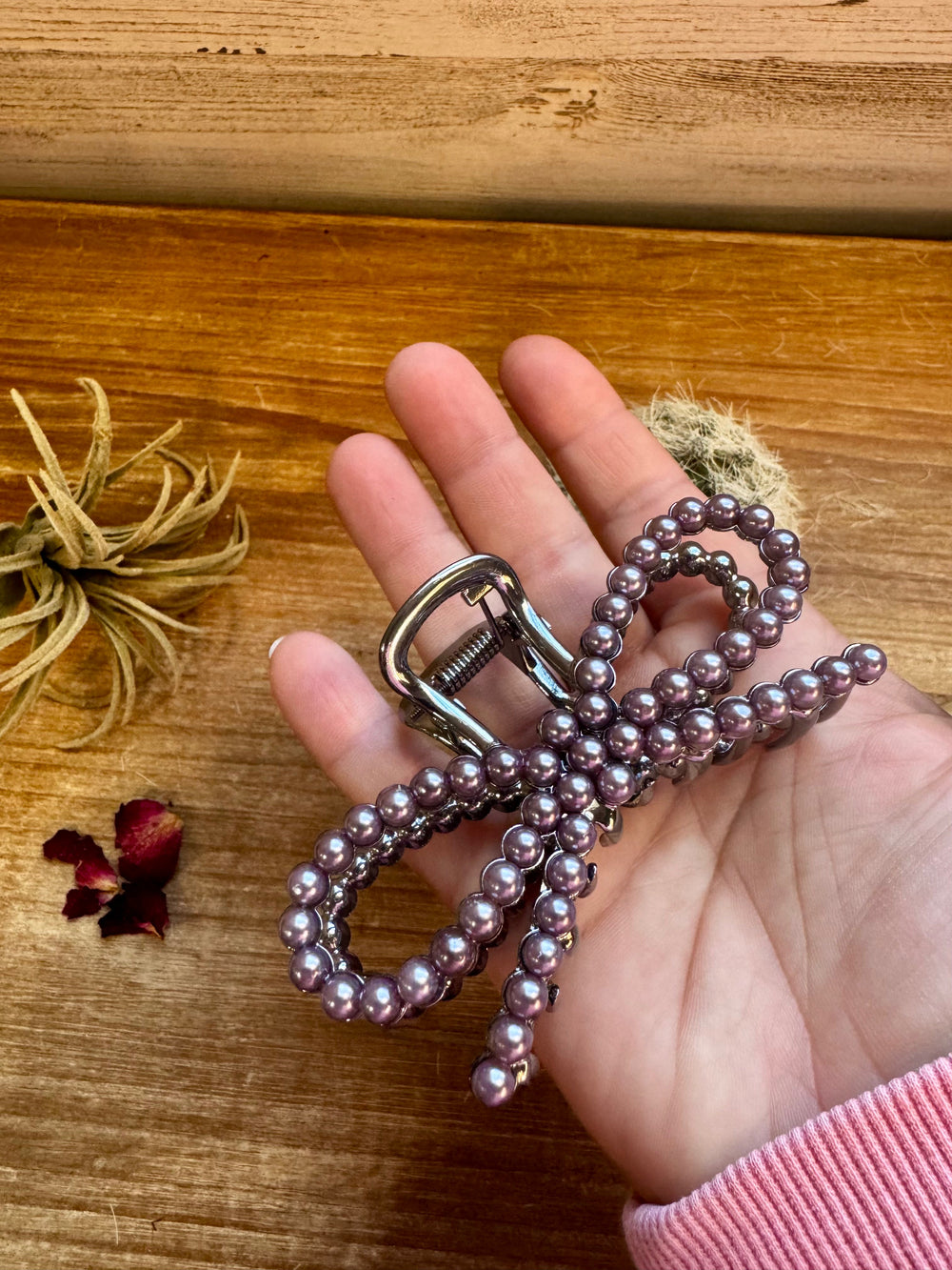 Bow Pearl hair clips hair clip Shopify Collective The Bijoux FAB Jewelry The Bijoux FAB Jewelry