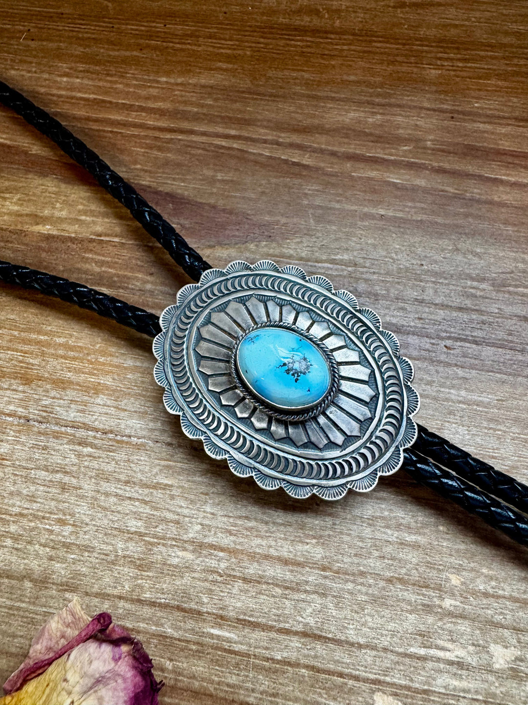 Golden Hill turquoise Bolo and Sterling silver Necklaces Shopify Collective The Bijoux FAB Jewelry The Bijoux FAB Jewelry