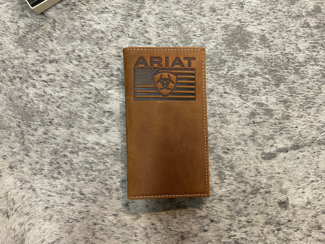 Ariat Rodeo Flag Embossed Wallet A3569944
