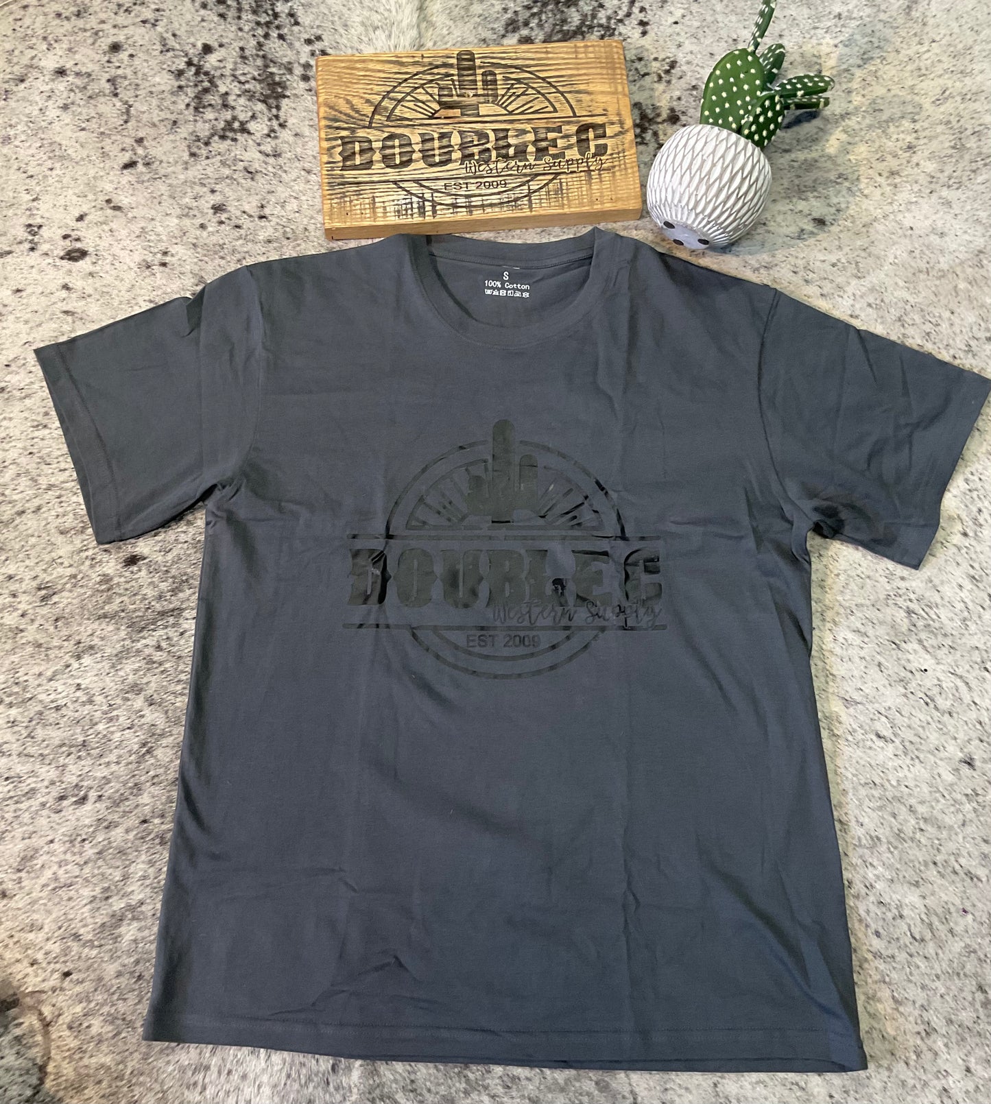 Double C Cactus Logo T Shirt T Shirt Double C Western Supply
