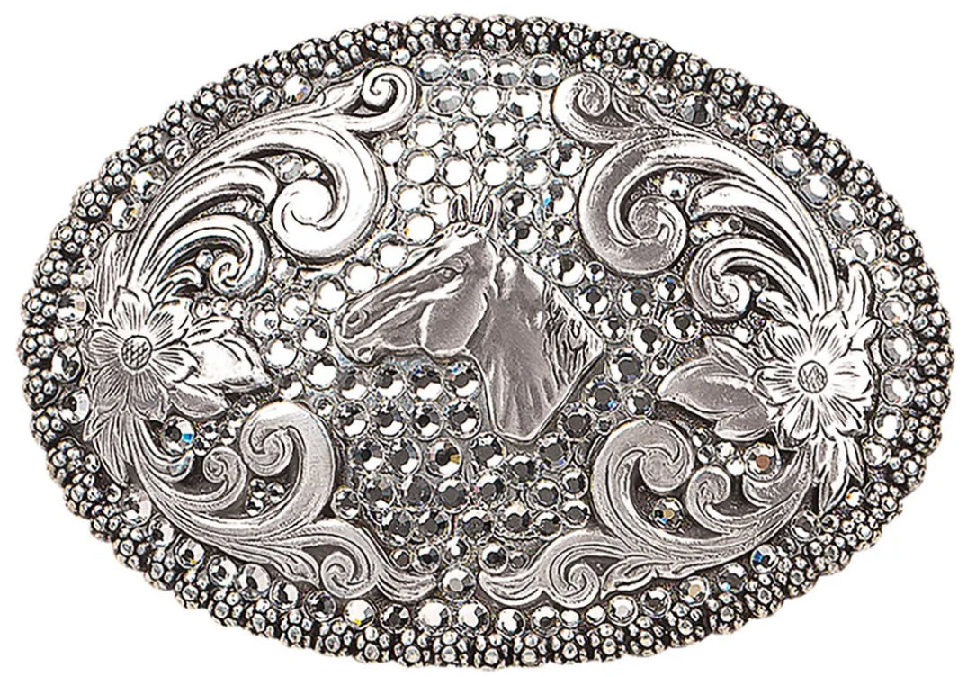 Blazin Roxx Rhinestone Horse Buckle M & F