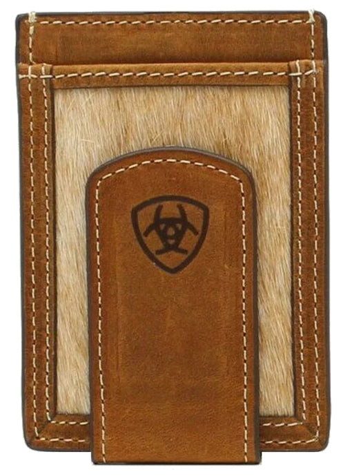 Ariat Calf Hair Inlay Card Case with Money Clip M & F