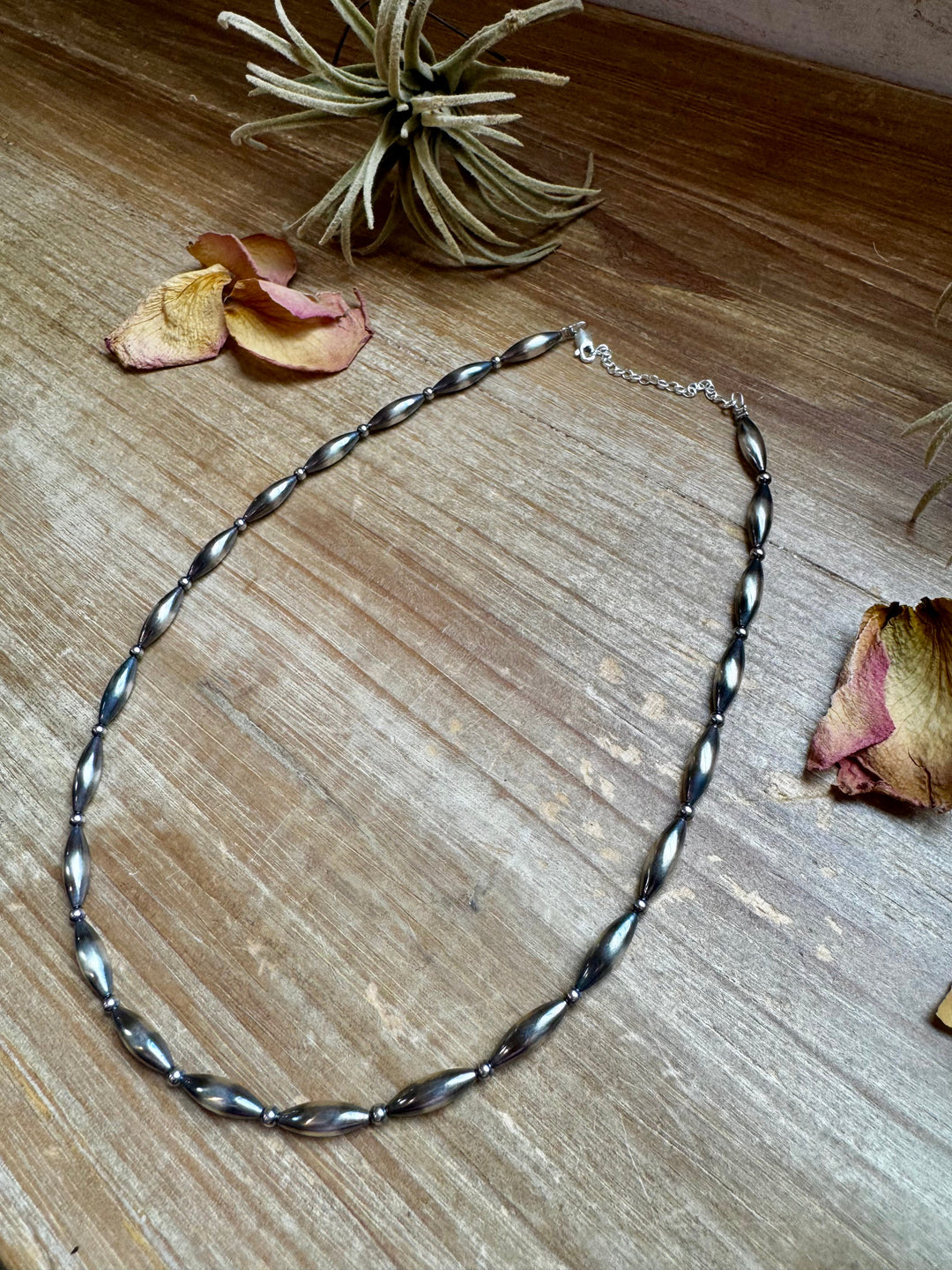 17 inch Torpedo Sterling Silver Pearls Necklaces Shopify Collective The Bijoux FAB Jewelry The Bijoux FAB Jewelry