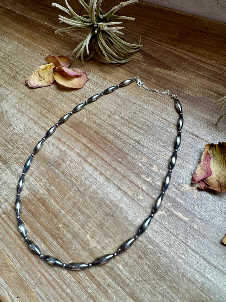 17 inch Torpedo Sterling Silver Pearls Necklaces Shopify Collective The Bijoux FAB Jewelry The Bijoux FAB Jewelry