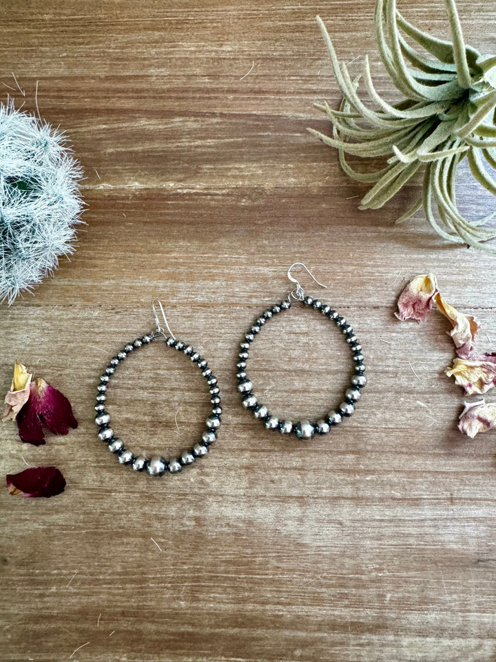 Only Sterling Silver Pearls Hoops Earrings Shopify Collective The Bijoux FAB Jewelry The Bijoux FAB Jewelry