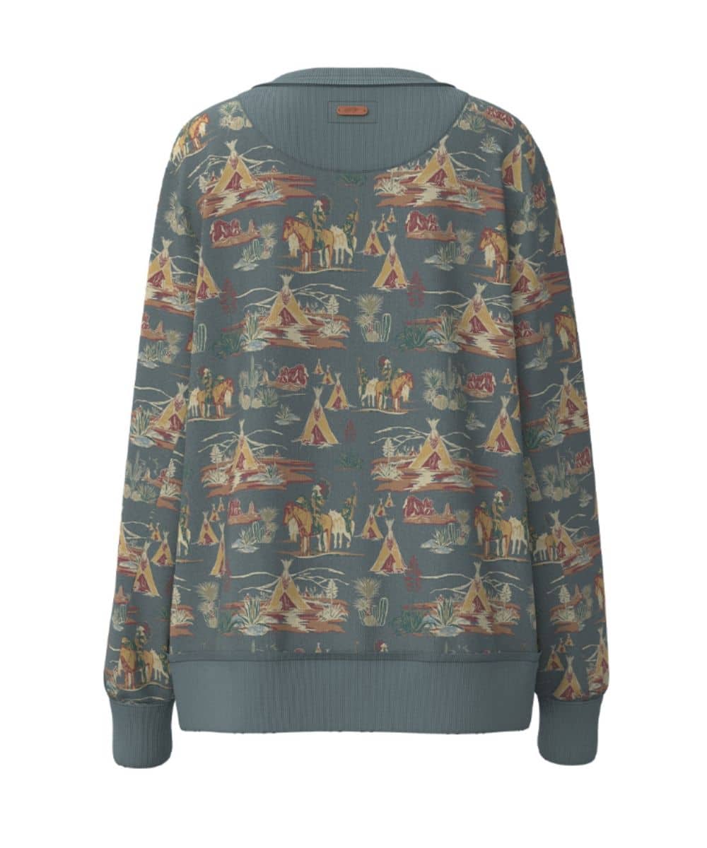 Hooey Women's Stallion Crew Sweatshirt - HH1327BL Sweatshirt Hooey